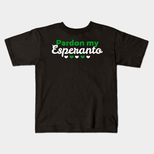 Pardon my Esperanto Kids T-Shirt by UnderwaterSky